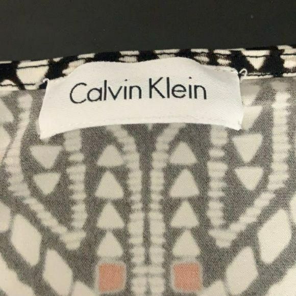 Calvin Klein Woman's Aztec Print Cowl Neck Sleeveless Top Size Large - Picture 5 of 11